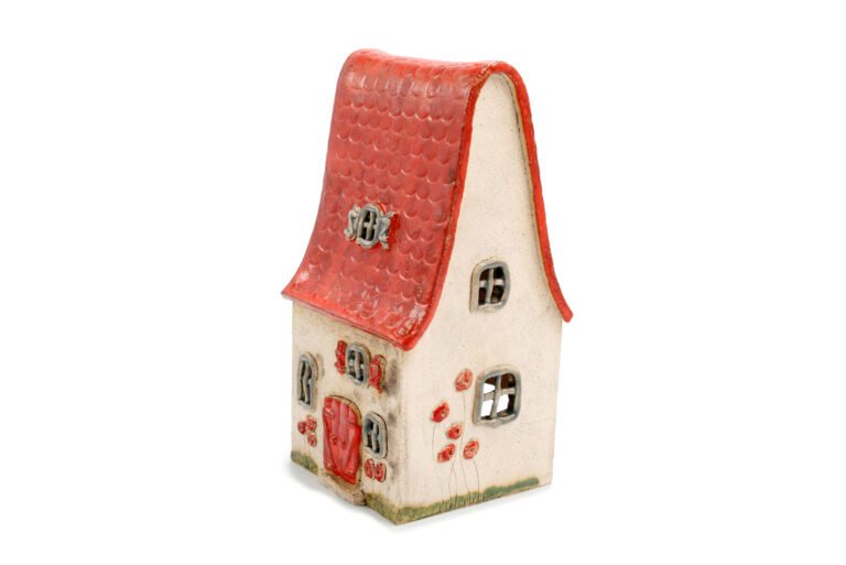 Duży bajkowy domek na świeczkę – Czerwony dach 2