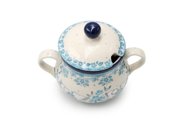 Sugar bowl Wedding Collection, Boleslawiec Ceramics