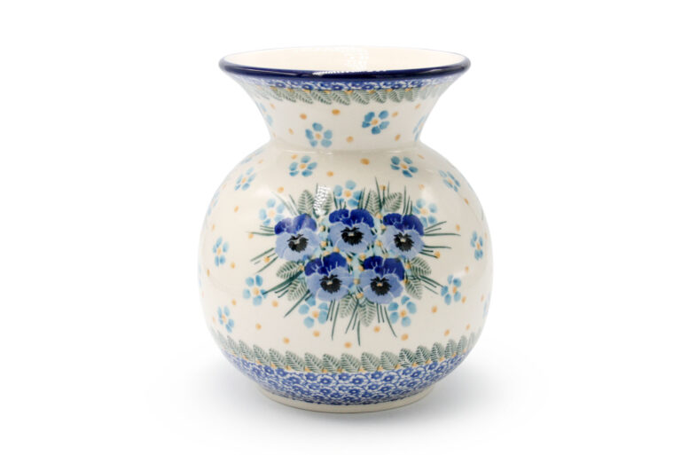Bright Bratki large vase, Ceramika Boleslawiec