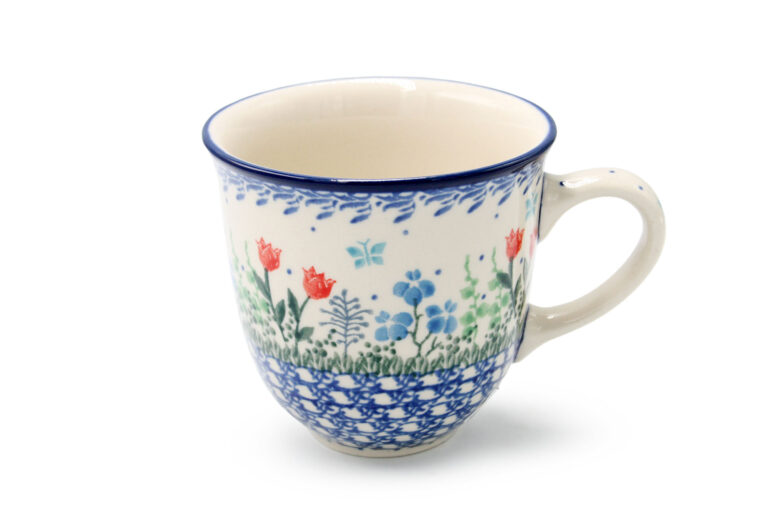 Cup – Bright Delicate Flowers Mug, Boleslawiec Ceramics
