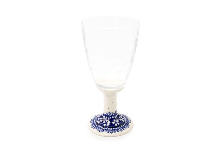 Artistic Flowers glass, Boleslawiec Ceramics