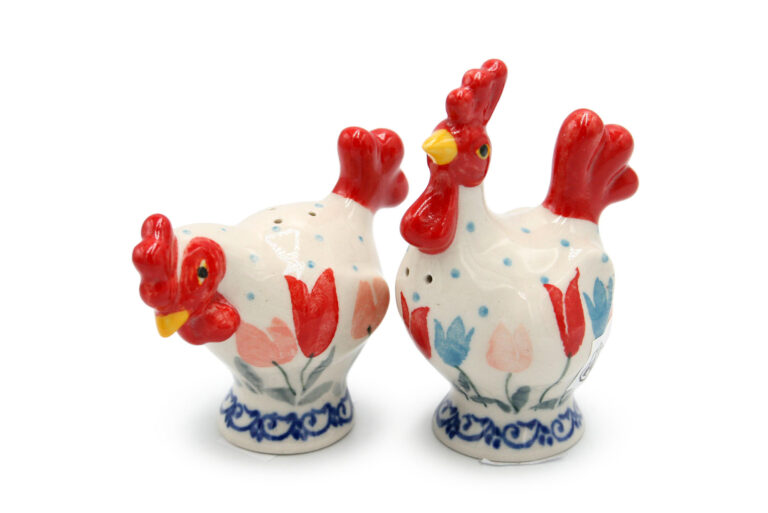 Set--to--spice--cock--and--chicken--pattern--Red--and--Blue--Tulips--Ceramics--Boleslawiec.jpg