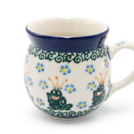 005 Barrel mug small Frog Prince, Ceramika Boleslawiec