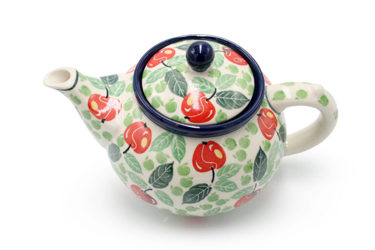 060 Apple Kettle, Boleslawiec Ceramics (2)