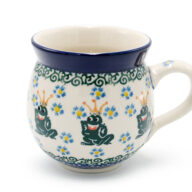 070 Frog Prince medium barrel mug, Ceramika Boleslawiec