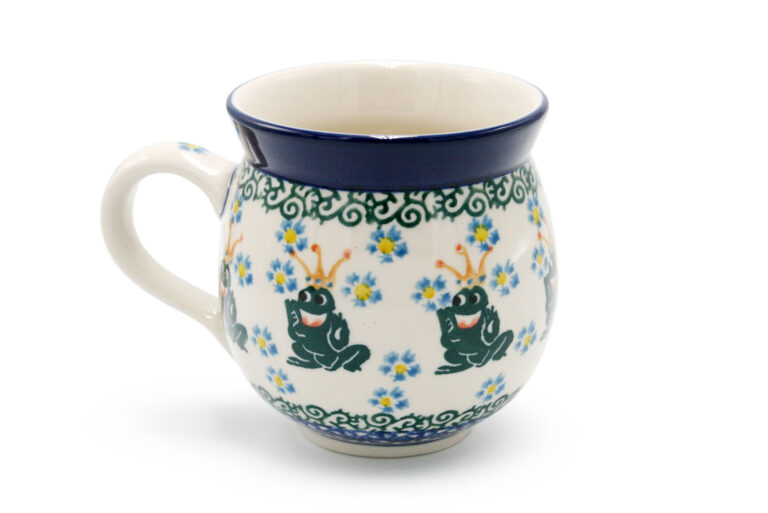 070 Frog Prince medium barrel mug, Boleslawiec Ceramics (2)