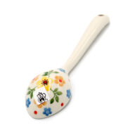 590 Yellow and Orange Flower Spoon, Ceramika Boleslawiec (2)