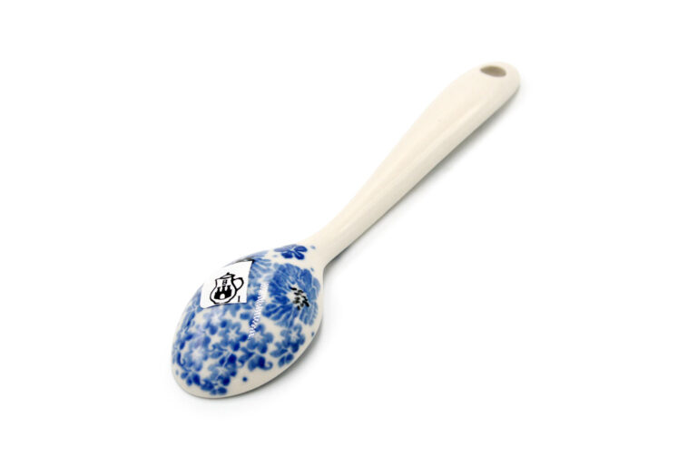 592 Elegant Flowers Spoon, Boleslawiec Ceramics (2)