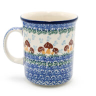 B13 Large Simple Mug, Mushroom pattern - 400 ml, Ceramika Boleslawiec (2)