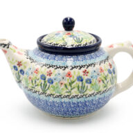 060 Colorful Spring Meadow Teapot, Boleslawiec Ceramics