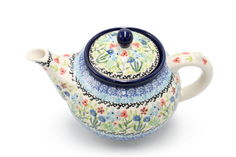 060 Colorful Spring Meadow Teapot, Boleslawiec Ceramics (2)