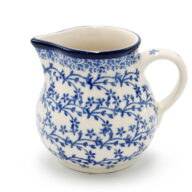 091 Delicate Blue Wreath Creamer, Ceramika Boleslawiec