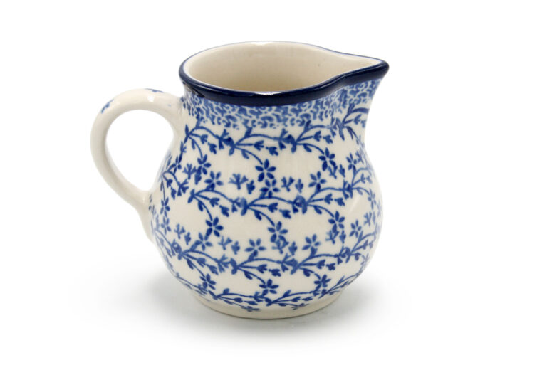 091 Delicate Blue Wreath Creamer, Boleslawiec Ceramics (2)