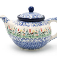 060 Summer Glade teapot, Boleslawiec Ceramics