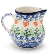 091 Heart-shaped Meadow Dandelion, Boleslawiec Ceramics (2)