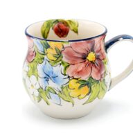 MF Unique Autumn Flowers mug, Boleslawiec Ceramics