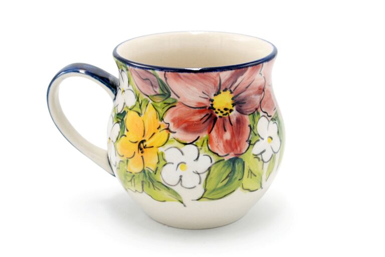 MF Unique Autumn Flowers Mug, Boleslawiec Ceramics (2)