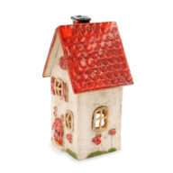 Ceramic Candle House - Red Roof 8 (2)