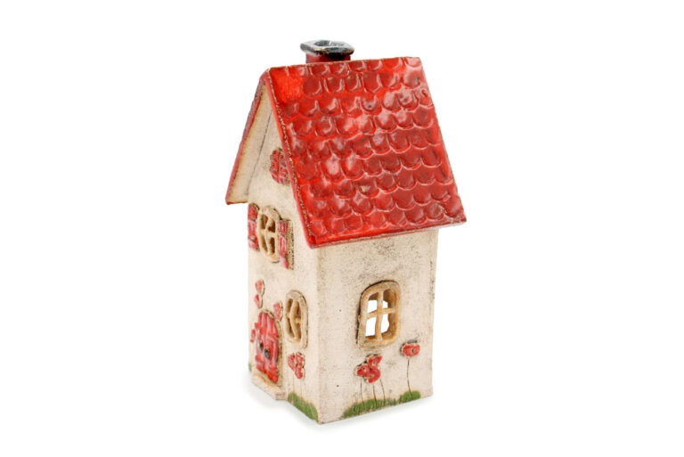 Ceramic Candle House - Red Roof 8 (2)