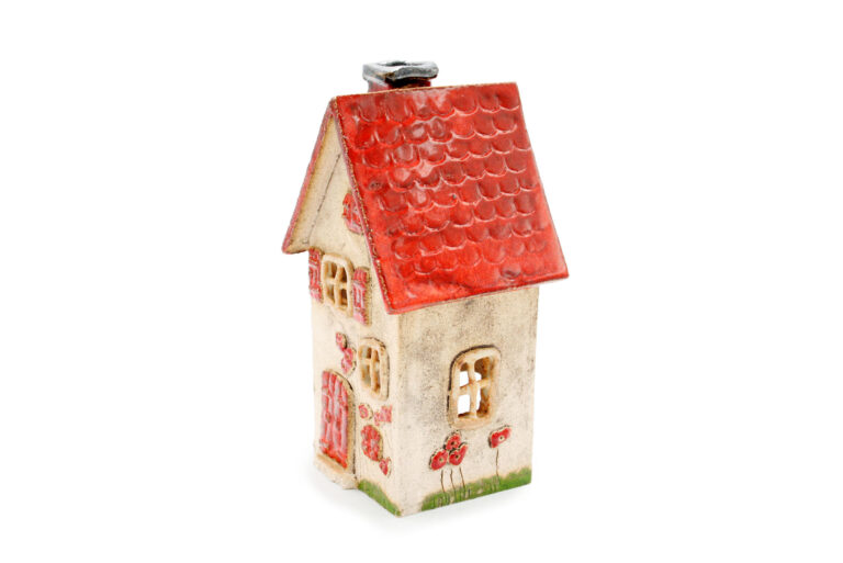 Ceramic Candle House - Red Roof 9 (2)