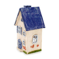 Ceramic Candle House-Blue Roof-Arpeggio (2)