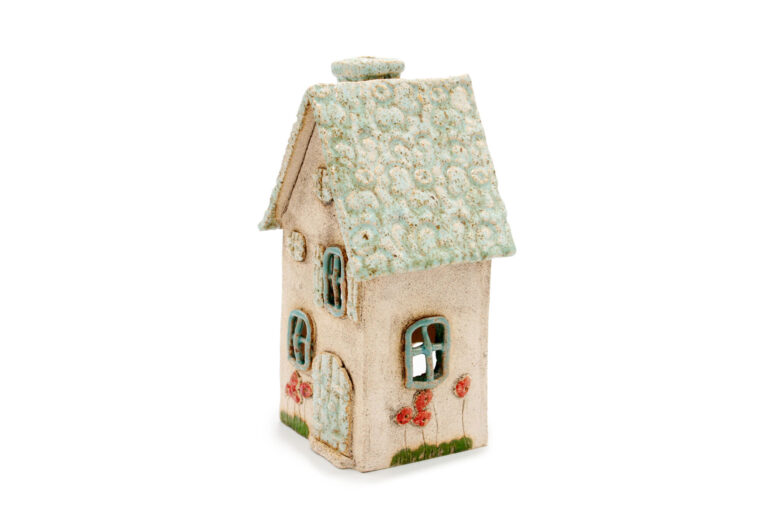 Ceramic Candle House - Bright Roof (2)