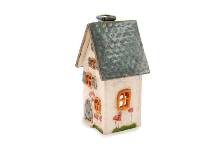 Ceramic candle house - Sea roof 2 (2)