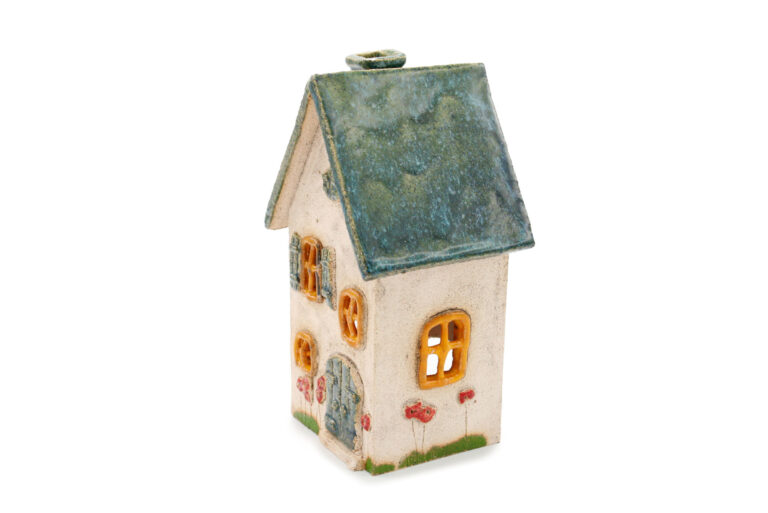 Ceramic candle house - Sea roof 3 (2)