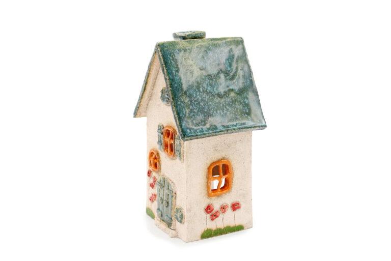 Ceramic candle house - Sea roof 5 (2)