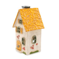 Ceramic Candle House - Orange Roof 2 (2)