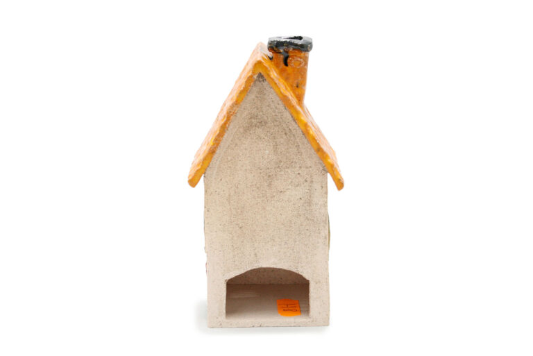 Ceramic candle house - Orange roof 2 (3)