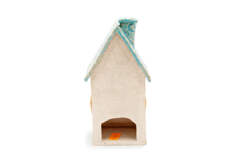 Ceramic candle house - Seledyn roof 6 (3)