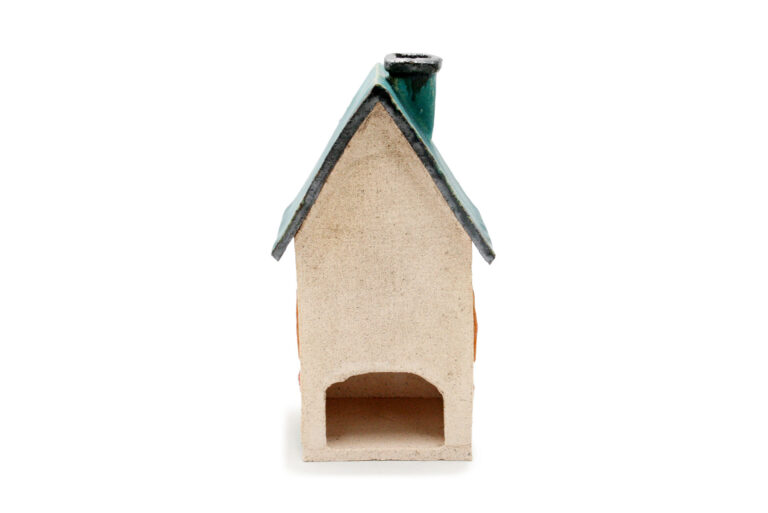 Ceramic candle house - Seledyn roof 7 (3)