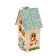 Ceramic candle house - Seledyn roof 8 (2)