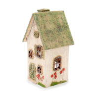 Ceramic Candle House - Green Roof 2 (2)