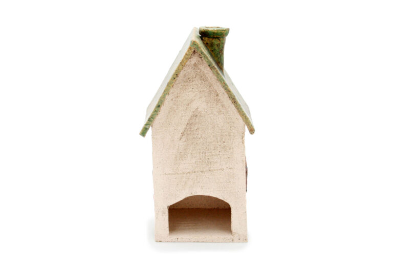 Ceramic candle house - Green roof 2 (3)