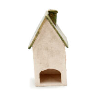 Ceramic candle house - Green roof 3 (3)