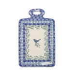 411 Deska, wzór z Ptaszkiem, Ceramika Bolesławiec