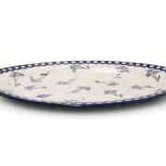Millena Duży owalny półmisek Niebieskie Kwiecie, Ceramika Bolesławiec (2)