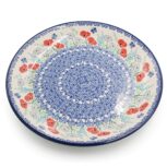 223 Talerz do powieszenia Maki i Motylek, Ceramika Bolesławiec