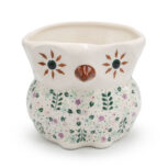 Millena Osłonka na doniczkę w kształcie sowy Delikatna Łąka, Ceramika Bolesławiec