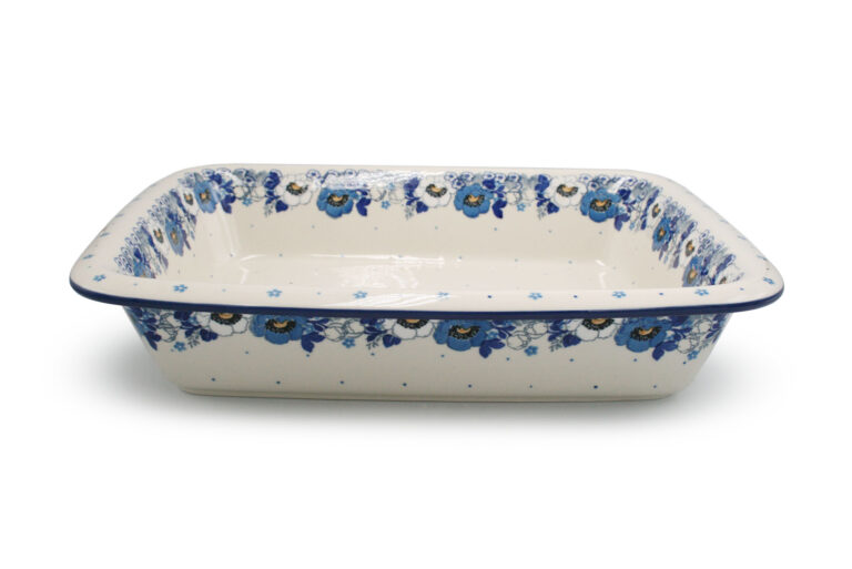 854 Duża forma do pieczenia Białe i Niebieskie Kwiaty, Ceramika Bolesławiec (2) 854 Duża forma do pieczenia Białe i Niebieskie Kwiaty, Ceramika Bolesławiec (2)