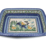 854 Duża forma do pieczenia Motyl na Kwiecistej Łące, Ceramika Bolesławiec