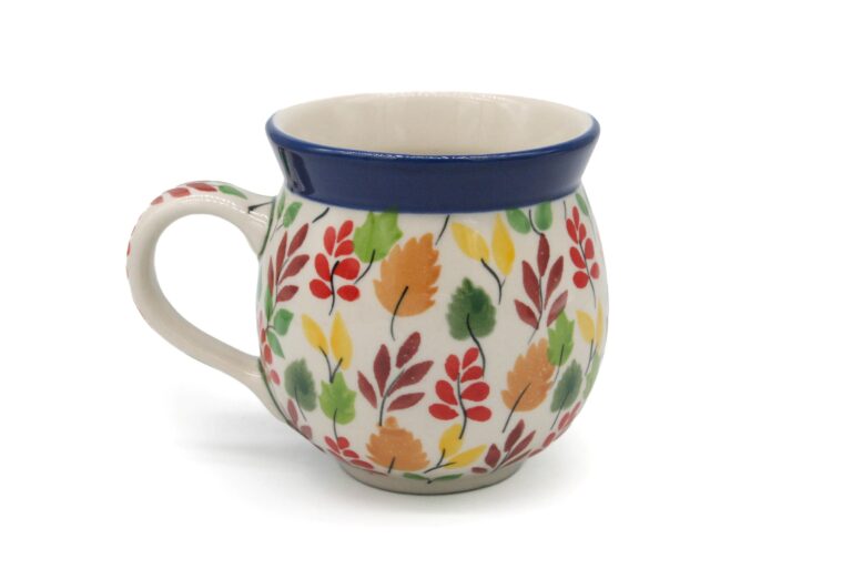070 Kubek baryłka średni Kolorowe Liście, Ceramika Bolesławiec (2) 070 Kubek baryłka średni Kolorowe Liście, Ceramika Bolesławiec (2)