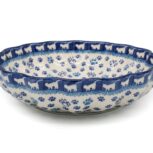 248 Miska falowana średnia Koty, Ceramika Bolesławiec (2)