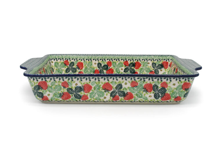 A56 Duża forma do pieczenia z uchwytami Truskaweczki, Ceramika Bolesławiec (2) A56 Duża forma do pieczenia z uchwytami Truskaweczki, Ceramika Bolesławiec (2)