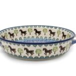 C39 Mała zapiekanka Konie, Ceramika Bolesławiec (2)