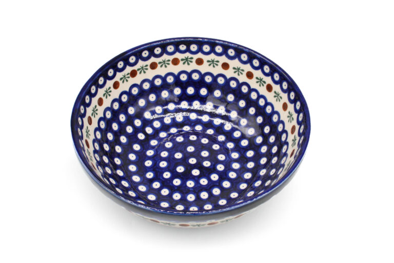 Miska klasyczna średnia Kropka i Oliwka, Ceramika Bolesławiec