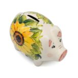 Świnka skarbonka Słoneczniki, Ceramika Bolesławiec (2)