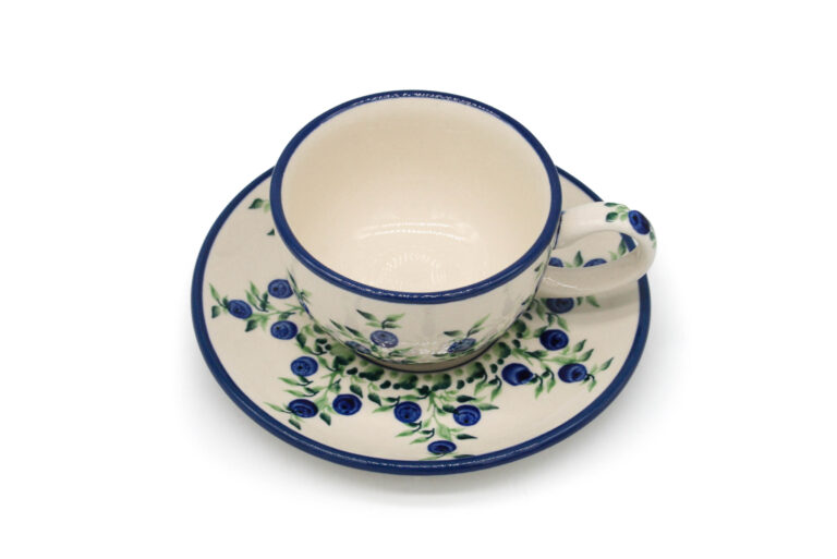 Filiżanka z dużym uchem Jagody, Ceramika Bolesławiec (3) Filiżanka z dużym uchem Jagody, Ceramika Bolesławiec (3)